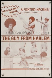 2p369 GUY FROM HARLEM 1sh 1977 Loye Hawkins is a clean, mean, a fighting machine!