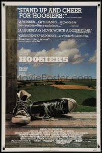 2p426 HOOSIERS 1sh 1986 best basketball movie ever, Gene Hackman, Dennis Hopper!