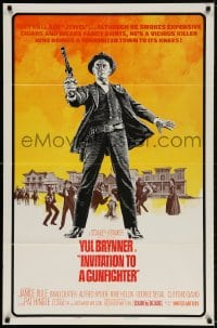 2p467 INVITATION TO A GUNFIGHTER 1sh 1964 vicious killer Yul Brynner brings a town to its knees!