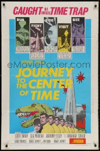 2p489 JOURNEY TO THE CENTER OF TIME 1sh 1967 from the valley of monsters in one million B.C.!