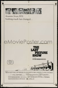 2p513 LAST PICTURE SHOW 1sh 1971 Peter Bogdanovich, Jeff Bridges & Cybill Shepherd!