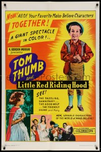2p529 LITTLE RED RIDING HOOD & THE MONSTERS 1sh R1966 Tom thumb and Little Red Riding Hood