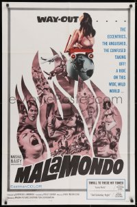 2p562 MALAMONDO 1sh 1964 I Malamondo, way-out naked Italian skydiving among other craziness!