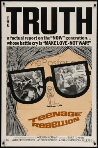 2p597 MONDO TEENO 1sh 1967 truth about the NOW generation, make love-not war, no snipe!