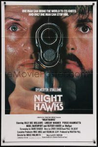 2p629 NIGHTHAWKS int'l 1sh 1981 Sylvester Stallone, Billy Dee Williams, Rutger Hauer