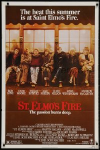2p826 ST. ELMO'S FIRE 1sh 1985 Rob Lowe, Demi Moore, Emilio Estevez, Ally Sheedy, Judd Nelson
