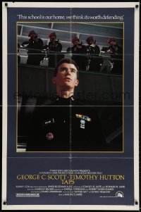 2p868 TAPS 1sh 1981 Harold Becker, George C. Scott, Timothy Hutton, Sean Penn, early Tom Cruise!