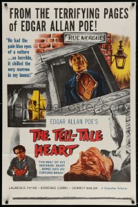 2p881 TELL-TALE HEART 1sh 1962 from the terrifying pages of Edgar Allan Poe!