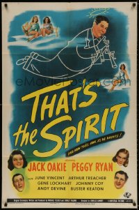 2p891 THAT'S THE SPIRIT 1sh 1945 Peggy Ryan & Jack Oakie, art of sexy angels!