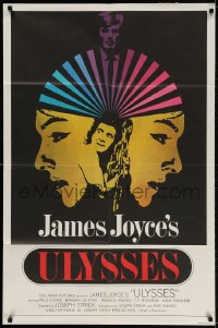 2p927 ULYSSES int'l 1sh 1967 James Joyce, Jefford & O'Shea, different art over black background!