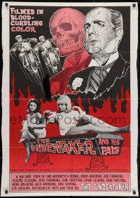 2p929 UNDERTAKER & HIS PALS 1sh 1966 a macabre story of 2 pathological motorcycle nuts & their pal!