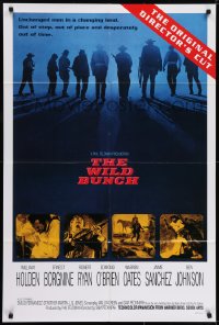 2p971 WILD BUNCH int'l 1sh R1995 Sam Peckinpah cowboy classic, Holden, the original director's cut!
