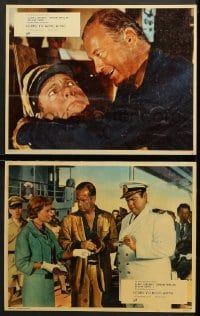 2r884 FERRY TO HONG KONG 2 English LCs 1960 great images of Orson Welles, Sylvia Syms & Curt Jurgens!