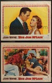 2r848 BIG JIM McLAIN 2 LCs 1952 romantic John Wayne & Nancy Olson, filmed in Oahu Hawaii!