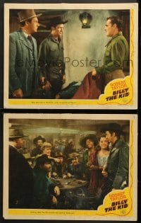 2r849 BILLY THE KID 2 LCs 1941 Brian Donlevy, Robert Taylor as most notorious outlaw in the West!
