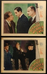 2r850 BISHOP MURDER CASE 2 LCs 1930 w/great image of Basil Rathbone as detective Philo Vance!
