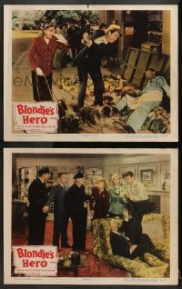2r855 BLONDIE'S HERO 2 LCs 1950 Penny Singleton in title role, Arthur Lake as Dagwood Bumstead!