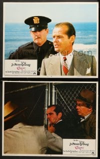 2r864 CHINATOWN 2 LCs 1974 Jack Nicholson in Roman Polanski classic, w/ close-up of cut nose!
