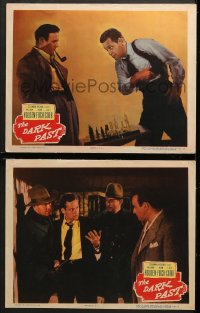2r872 DARK PAST 2 LCs 1949 William Holden with gun, playing chess with Lee J. Cobb!