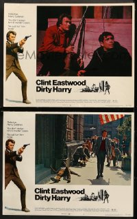 2r876 DIRTY HARRY 2 LCs 1971 great images of Clint Eastwood, Don Siegel crime classic!