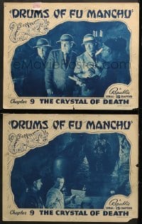 2r877 DRUMS OF FU MANCHU 2 chapter 9 LCs 1940 Republic serial, Sax Rohmer, The Crystal of Death!