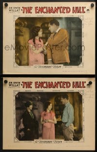 2r880 ENCHANTED HILL 2 LCs 1926 w/cowboy Jack Holt smiling at pretty Florence Vidor & Mary Brian!