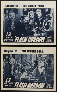 2r886 FLASH GORDON 2 chapter 10 LCs R1940s Buster Crabbe, Jean Rogers, The Unseen Peril!