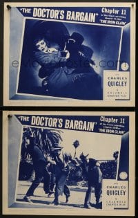 2r911 IRON CLAW 2 chapter 11 LCs 1941 Charles Quigley stars, Columbia serial, The Doctor's Bargain!