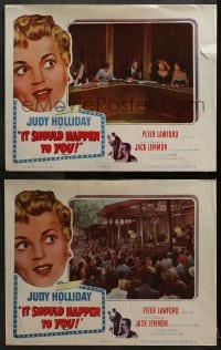 2r913 IT SHOULD HAPPEN TO YOU 2 LCs 1954 Jack Lemmon doesn't understand why Judy Holliday wants fame