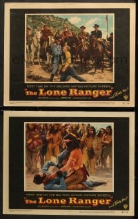 2r924 LONE RANGER 2 LCs 1956 great images of images of Clayton Moore & Jay Silverheels!