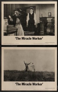 2r934 MIRACLE WORKER 2 LCs 1962 Anne Bancroft as Annie Sullivan & Patty Duke as Helen Keller!
