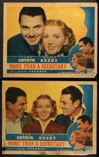 2r935 MORE THAN A SECRETARY 2 LCs 1936 Alfred E. Green, cool images of George Brent & Jean Arthur!