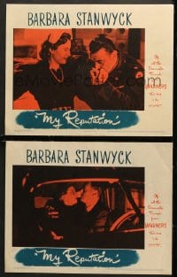 2r939 MY REPUTATION 2 LCs 1946 great images of bad girl Barbara Stanwyck, George Brent!