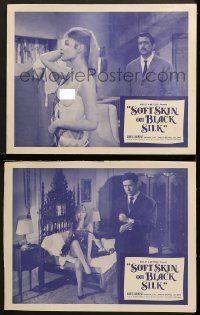 2r975 SOFT SKIN ON BLACK SILK 2 LCs 1963 Radley Metzger, cool images, a sexual romance!