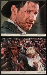 2r181 INDIANA JONES & THE TEMPLE OF DOOM 8 color 11x14 stills 1984 Harrison Ford, Kate Capshaw!