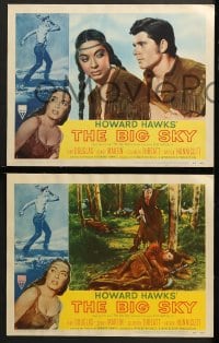 2r399 BIG SKY 7 LCs 1952 Kirk Douglas, Dewey Martin, Elizabeth Threatt, the untamed Northwest!
