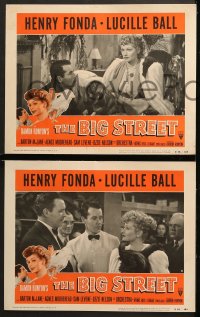 2r474 BIG STREET 6 LCs R1955 Henry Fonda, pretty Lucille Ball's best friend is a dollar!