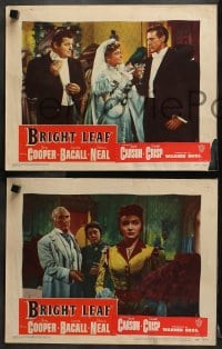 2r059 BRIGHT LEAF 8 LCs 1950 Gary Cooper & sexy Lauren Bacall, directed by Michael Curtiz!