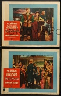 2r060 BUCCANEER 8 LCs 1958 Yul Brynner, Charles Boyer, Charlton Heston, director Anthony Quinn!
