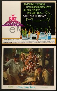 2r016 CAT FROM OUTER SPACE 9 LCs 1978 Walt Disney sci-fi, alien feline, Harry Morgan, Sandy Duncan!