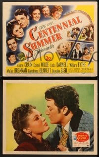 2r072 CENTENNIAL SUMMER 8 LCs 1946 Jeanne Crain, Cornel Wilde, Linda Darnell & cast, Jerome Kern!