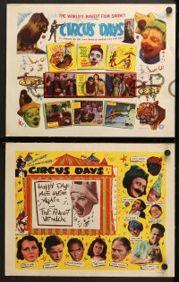 2r076 CIRCUS DAYS 8 LCs 1950s cool compilation with many big top stars, great images!