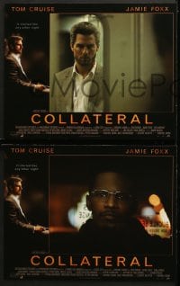 2r085 COLLATERAL 8 LCs 2004 great images of assassin Tom Cruise, Jamie Foxx, Jada Pinkett Smith!
