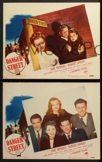 2r094 DANGER STREET 8 LCs 1947 Jane Withers, Robert Lowery, it's one way... to MURDER and DEATH!