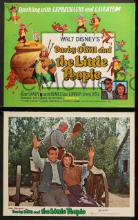 2r017 DARBY O'GILL & THE LITTLE PEOPLE 9 LCs R1969 Disney, Sean Connery, it's leprechaun magic!