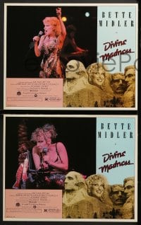 2r408 DIVINE MADNESS 7 LCs 1980 wacky image of Bette Midler as part of Mt. Rushmore!