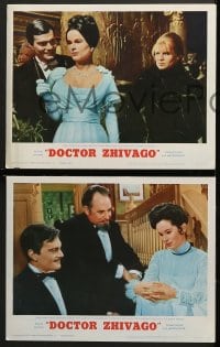 2r105 DOCTOR ZHIVAGO 8 LCs 1965 images of Omar Sharif, Julie Christie, David Lean English epic!