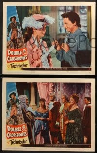 2r409 DOUBLE CROSSBONES 7 LCs 1951 pirate Donald O'Connor, pretty Helena Carter, Will Geer!