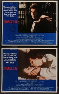 2r635 DRACULA 4 LCs 1979 Laurence Olivier, Bram Stoker, cool vampire Frank Langella in title role!