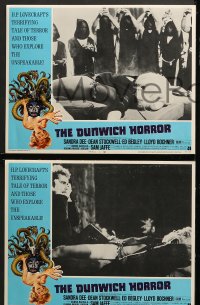 2r743 DUNWICH HORROR 3 LCs 1970 AIP, sexy Sandra Dee & Dean Stockwell in Lovecraft's tale of terror!